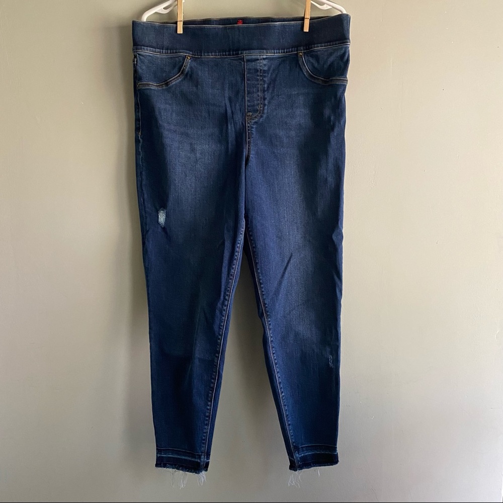 Spanx distressed skinny jean/jegging 2X